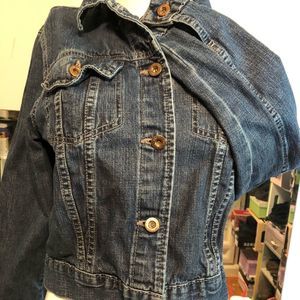 Hollywood short jean jacket size small